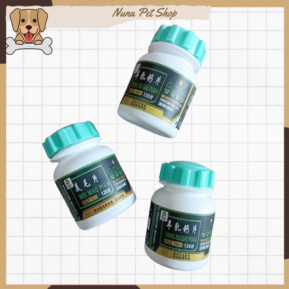 Viên canxi cho chó mèo bổ sung dinh dưỡng vitamin giúp chắc khỏe xương mượt lông