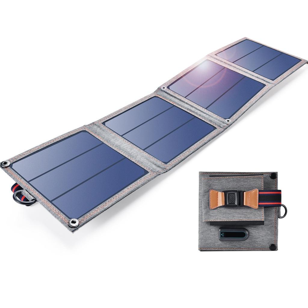 Bộ sạc năng lượng mặt trời thông minh di động gấp gọn 14W Choetech SC004