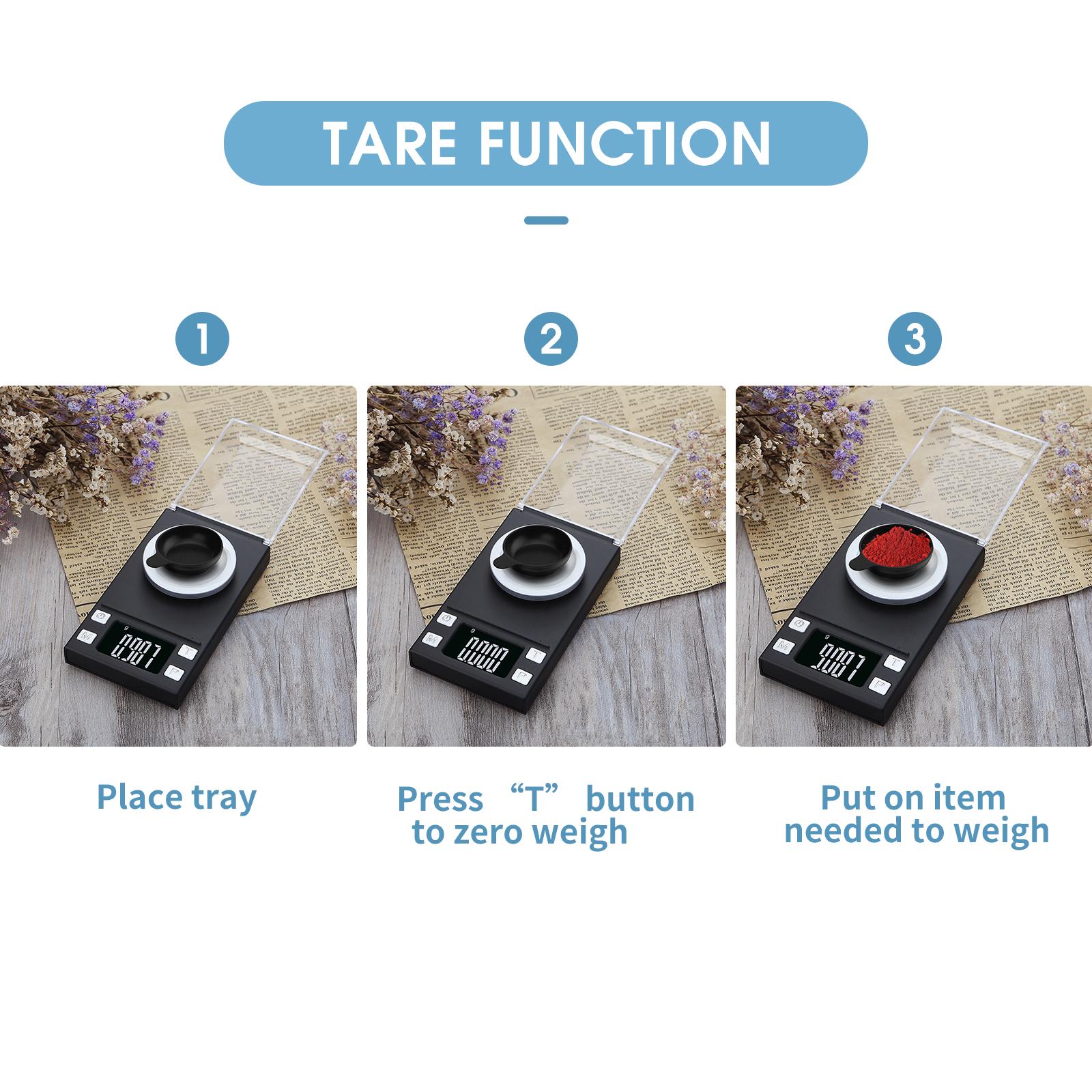 Cân Tiểu Ly Bỏ Túi Kỹ Thuật Số Đồ Trang Sức Hoặc Bột Có Màn Hình Lcd Đọc Số Rõ