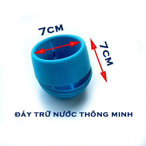 Chậu nhựa tròn thông minh trồng cây để bàn - 10 chậu