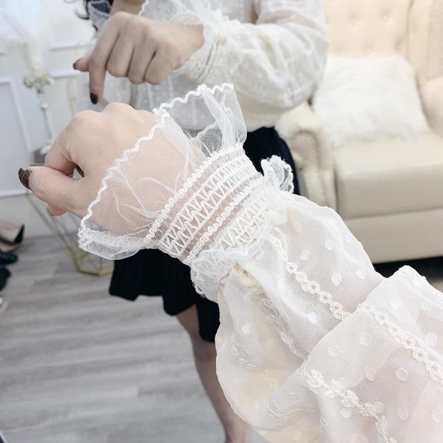 ÁO SƠMI REN TIỂU THƯ SIÊU XINH