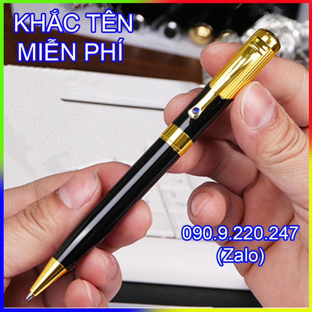 (Gift)Bút ký khắc tên cao cấp Doanh nhân LC008, mực mịn, đều ở mọi góc nghiêng