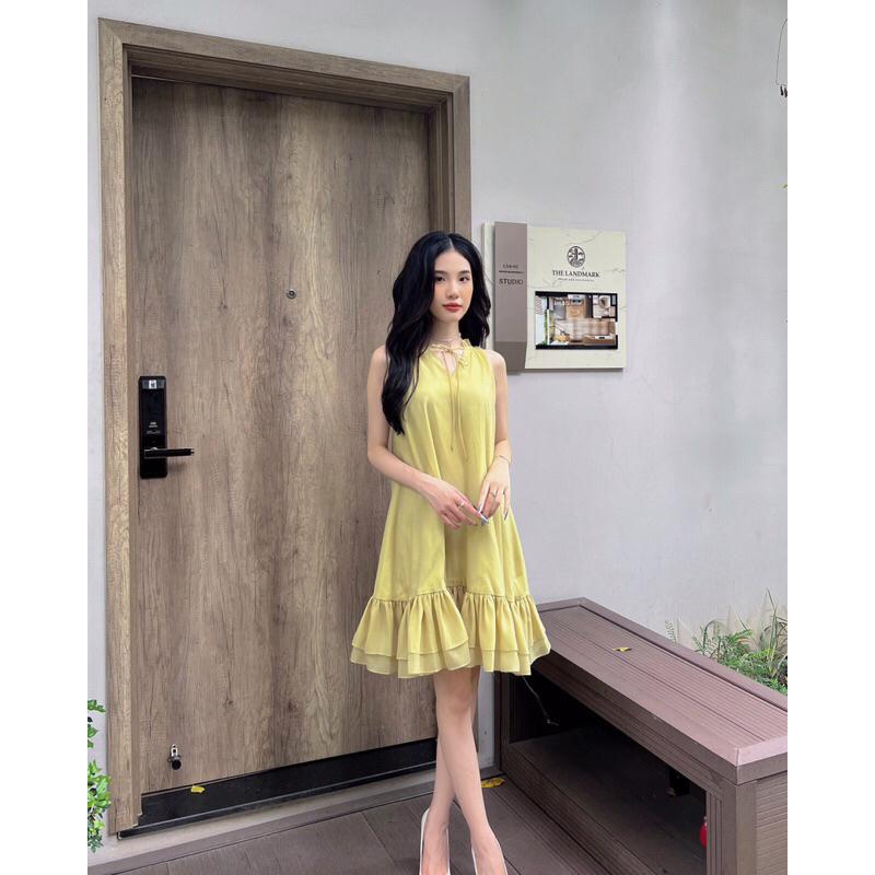 Váy nữ cổ thắt nơ trước xòe đuôi cá hàng thiết kế vvnt042311 by germe