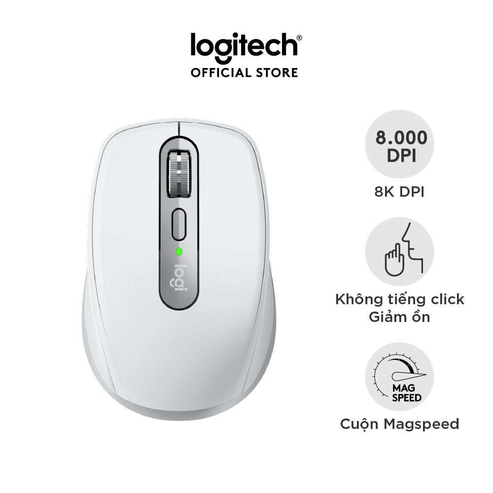 Chuột không dây Logitech MX Anywhere 3S Wireless/ Bluetooth - Hàng chính hãng