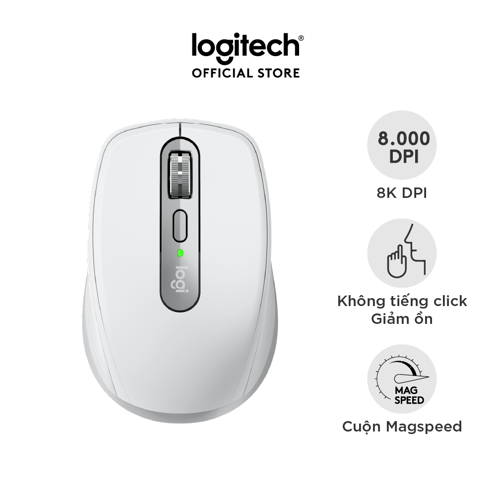 Chuột không dây Logitech MX Anywhere 3S Wireless/ Bluetooth - Hàng chính hãng