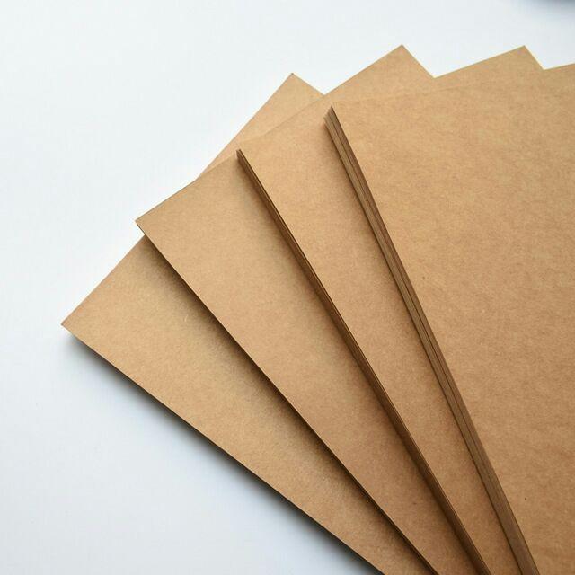 (xấp 20 tờ) giấy kraft -khổ A4 nhiều định lượng để lựa chọn