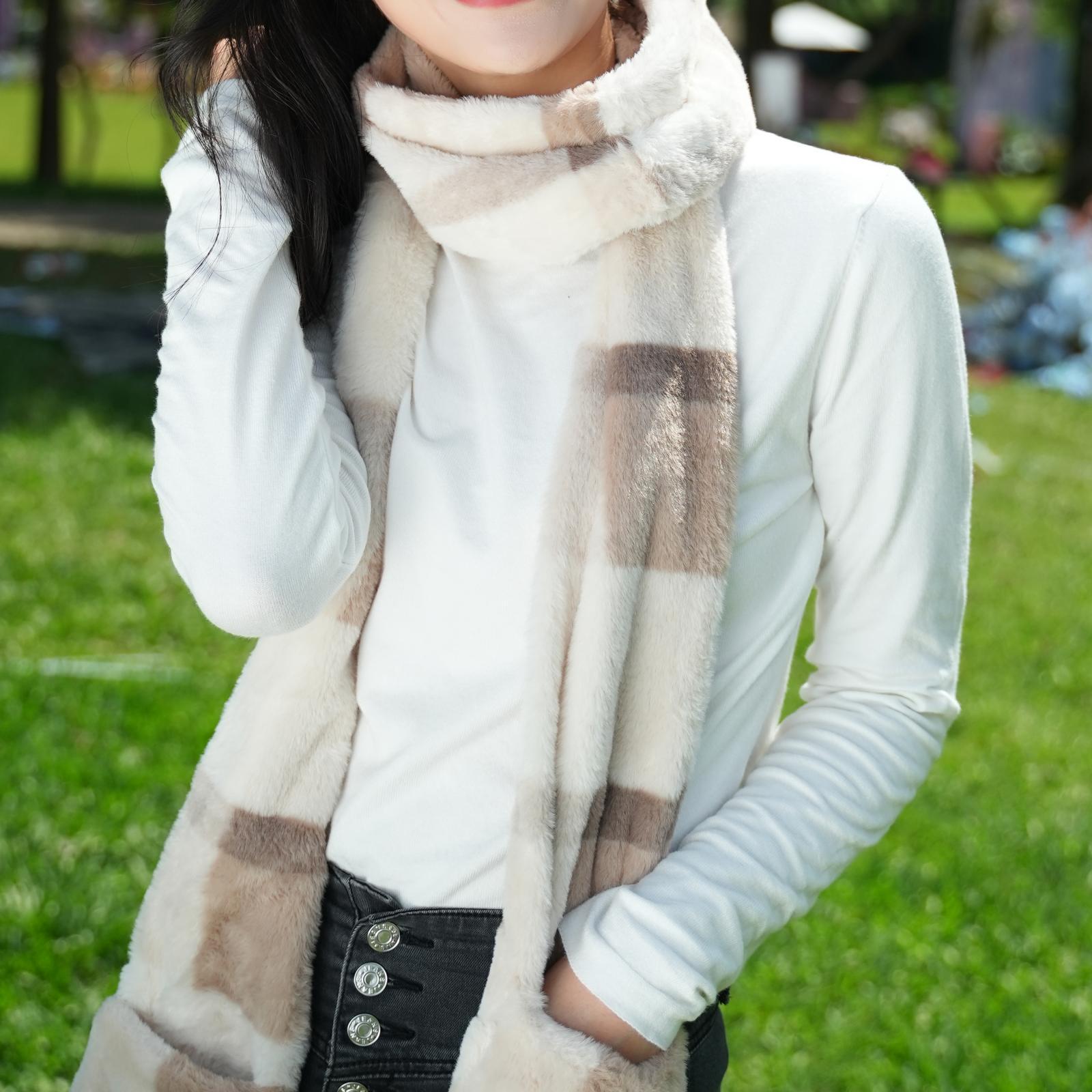 Winter Heating Scarf, Warm Washable Neck Heating Pad for Skiing Camping Women Men