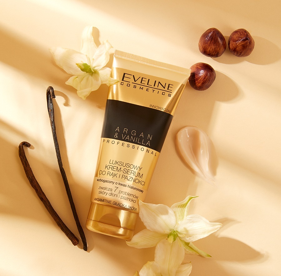 [Tặng kèm mặt nạ Hàn Quốc cao cấp] Kem dưỡng da tay Eveline tinh dầu Argan hương Vanilla 100ml