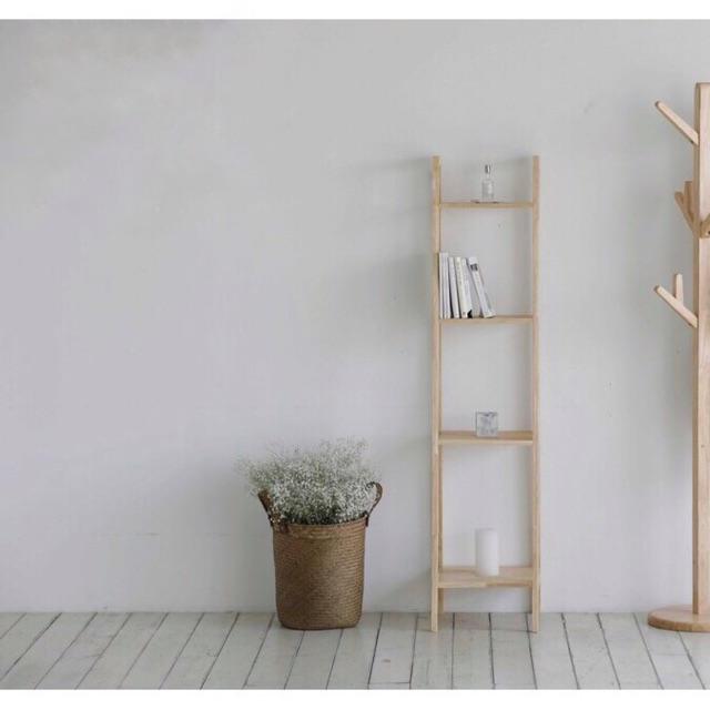 KỆ SÁCH A BOOK SHELF KIỂU HÀN 4 TẦNG SIZE S MÀU GỖ TỰ NHIÊN