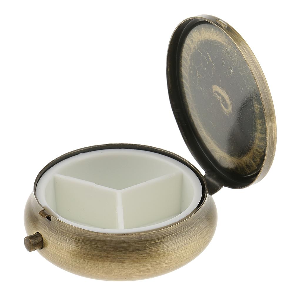 3 Slots Travel Portable Vitamin Organizer Medicine Tablet Box Storage Case Trinket Container