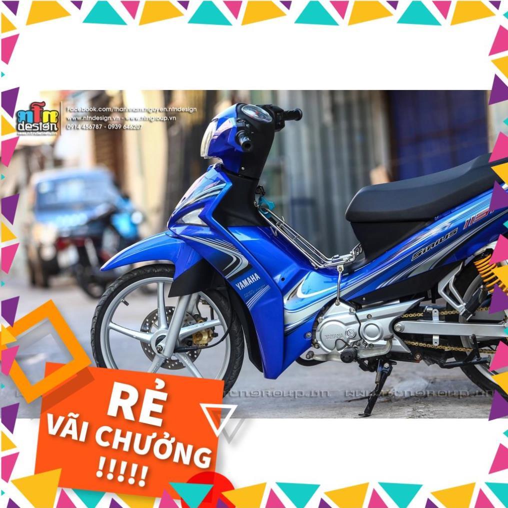 Tem Rời Sirius FI 115 Mẫu Sọc Xanh Đen Trắng