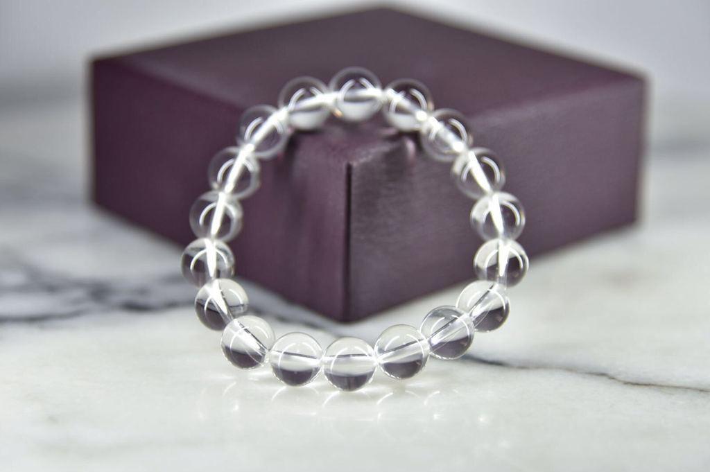 Vòng tay phong thủy đá Thạch Anh Trắng 10 ly