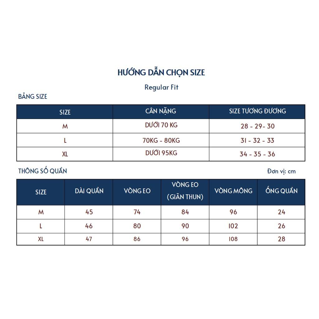 Quần short quần đùi nam SAT SLUX-01 vải kaki cao cấp, trẻ trung, dày dặn, co giãn nhẹ, chuẩn form