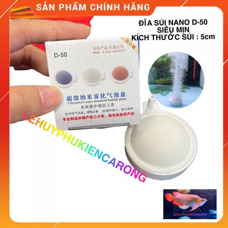 Đĩa Sủi OXY Cao Cấp Giành Cho Bể Cá Nano D-50, D-80, B-100 kích thước sủi 5cm, 8cm và 10cm Kèm Phụ Kiện