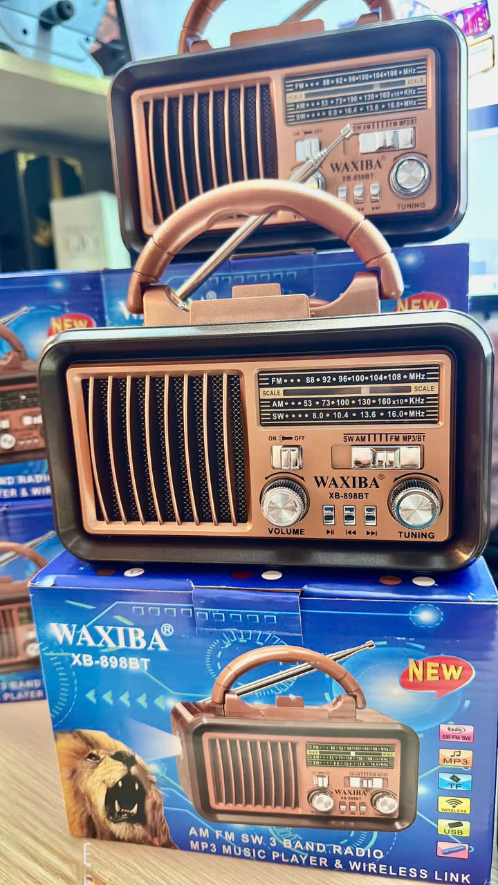 Đài FM Radio Nghe Nhạc, ĐẠI CÁT -XB-898BT FM-AM-SW Cao Cấp-Usb-Thẻ Nhớ-Đèn Pin-Hàng Chính Hãng BH 12 Tháng