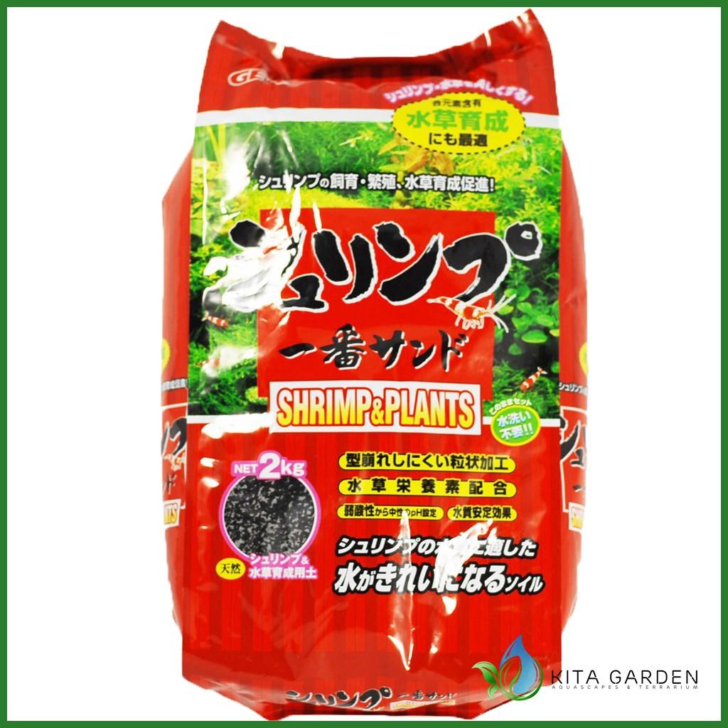 Phân nền Gex đỏ - Shrimp & Plant - bao 2 kg - chuyên cho hồ thủy sinh, nuôi tép
