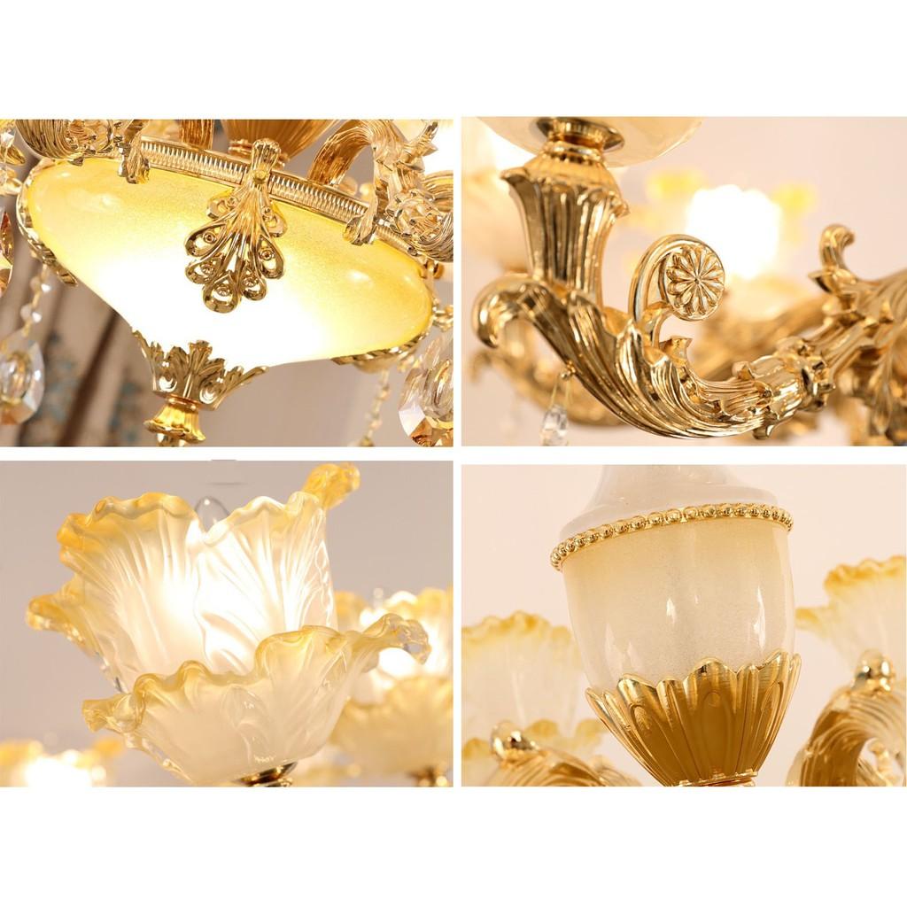 Đèn chùm chuẩn loại 1 phong cách hiện đại, sang trọng, độc đáo - kèm bóng LED