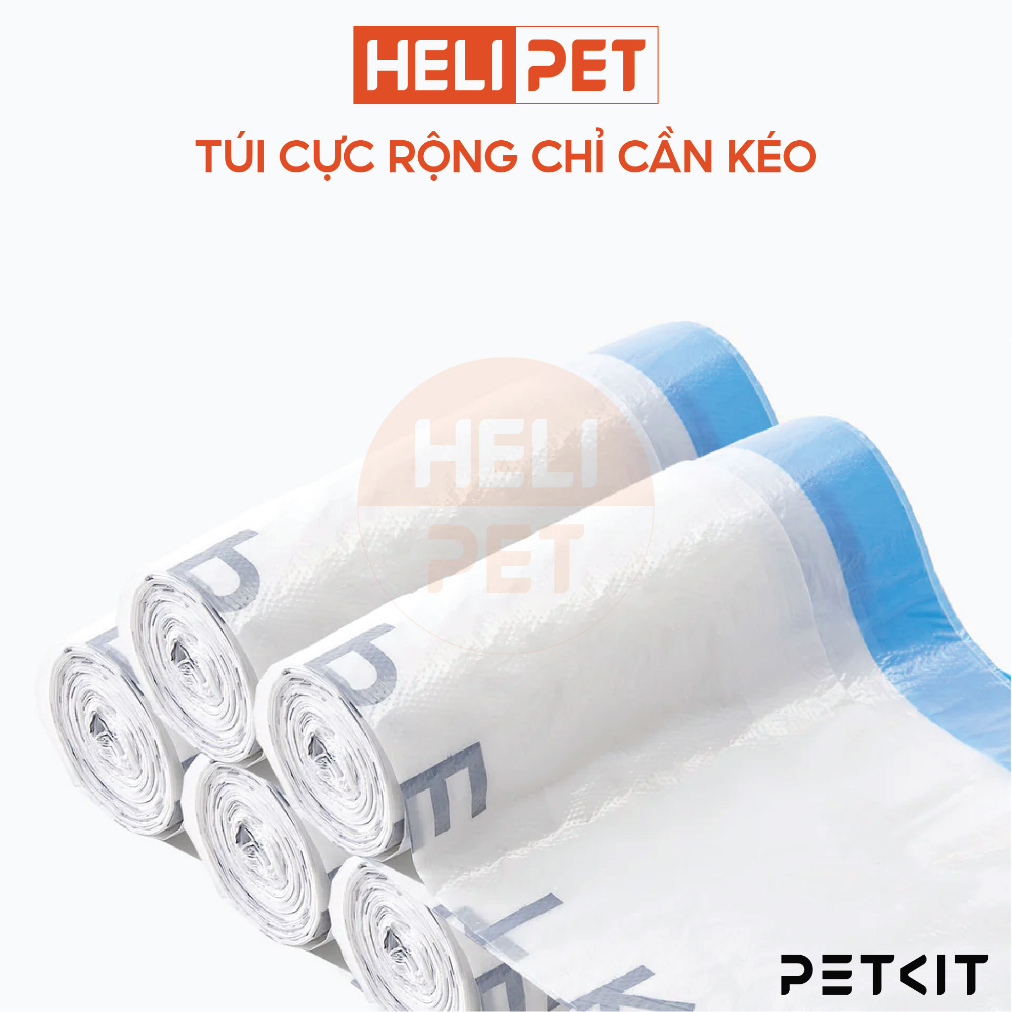 Túi Đựng Rác Dùng Cho Máy Vệ Sinh Tự Động Cho Mèo Pura X và Pura Max Petkit- HeLiPet