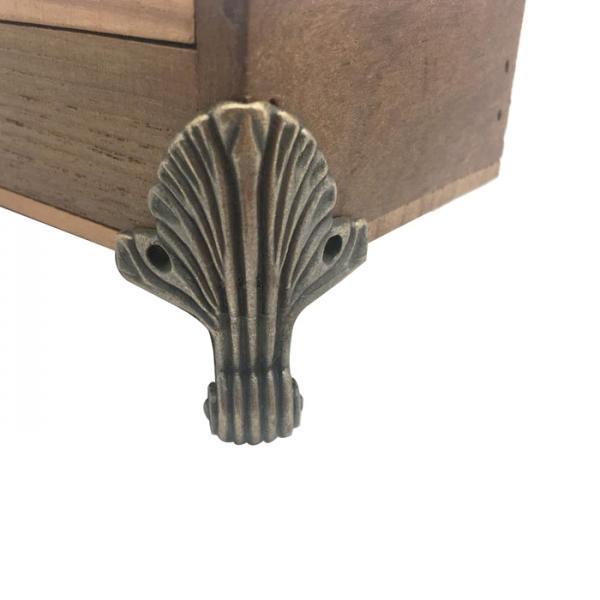 12Pcs Jewelry Chest Gift Box Wood Case Decorative Feet Leg Corner Protector