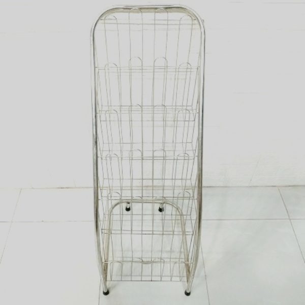 Kệ để báo 4 ngăn (inox)