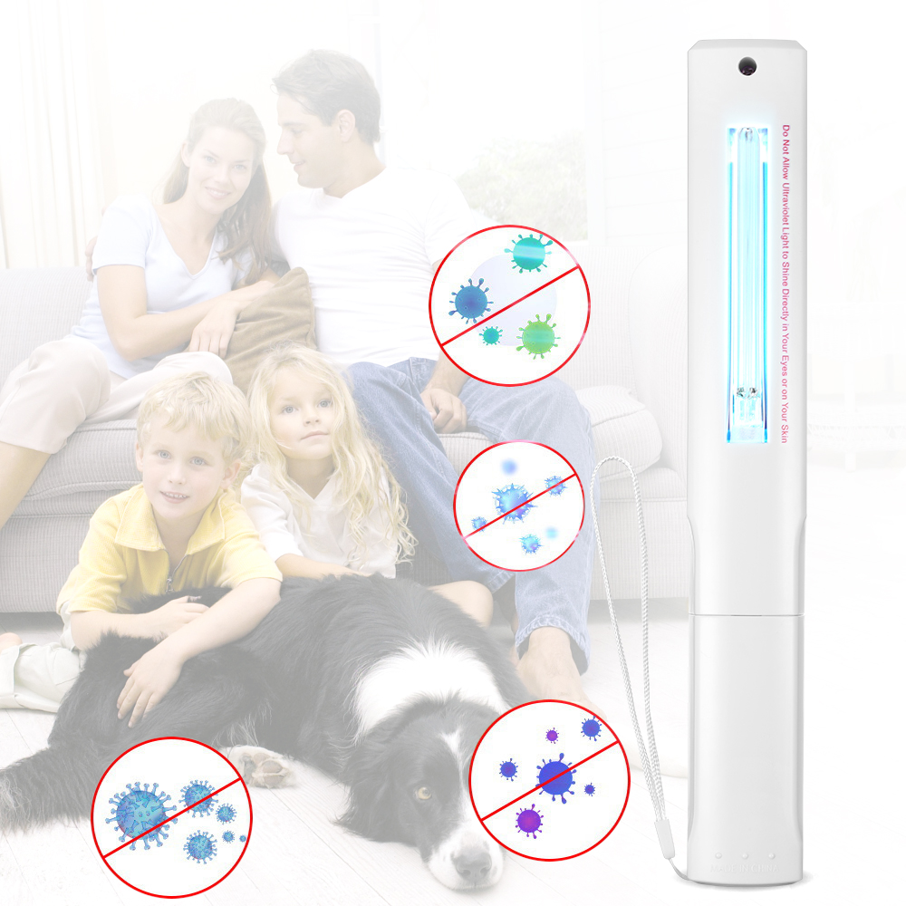Đèn UV cầm tay có dây buộc, nhẹ và di động, thích hợp sử dụng tại nhà, cơ quan hoặc du lịch