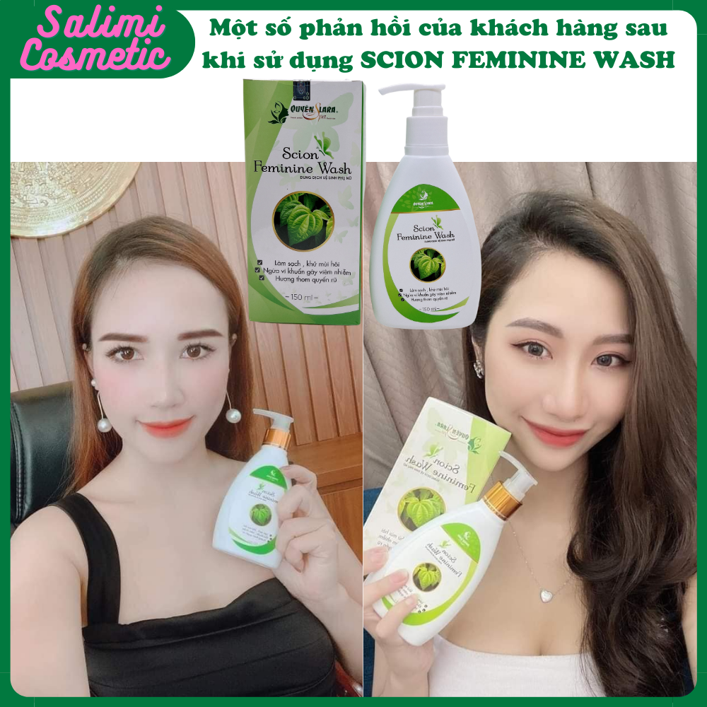 Dung Dịch Vệ Sinh Phụ Nữ SCION FEMININE WASH Quyên Lara - Làm Hồng Hết Ngứa, Khử Mùi Hôi, Ngừa Vi Khuẩn Gây Viêm Nhiễm, An Toàn Tuyệt Đối Cả Bà Bầu Sau Sinh | Dung Tích 150ml - HÀNG CHÍNH HÃNG