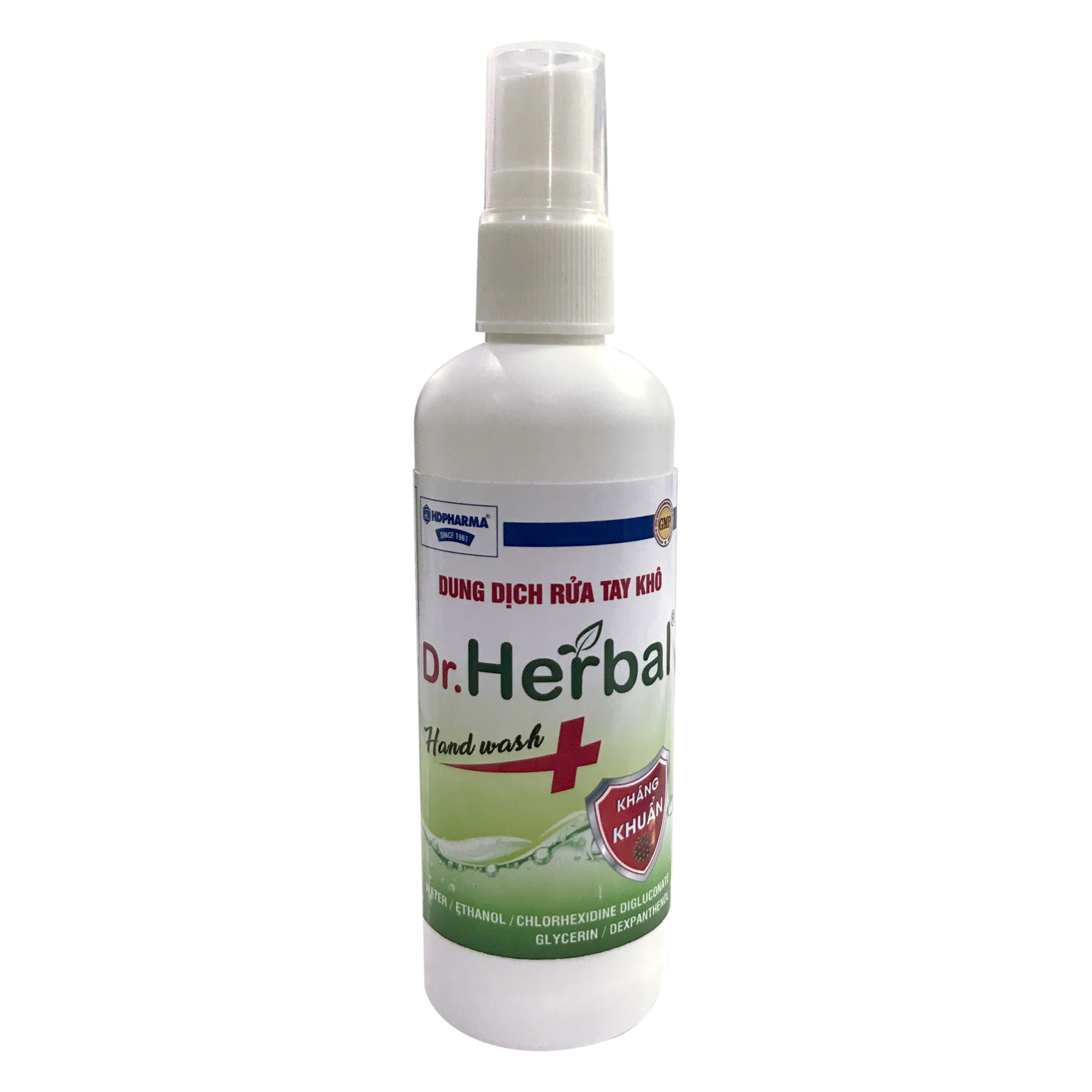 Dung Dịch Rửa Tay Khô Dr.Herbal Dạng Xịt - HDPHARMA - Kháng Khuẩn Mạnh (100 ml)