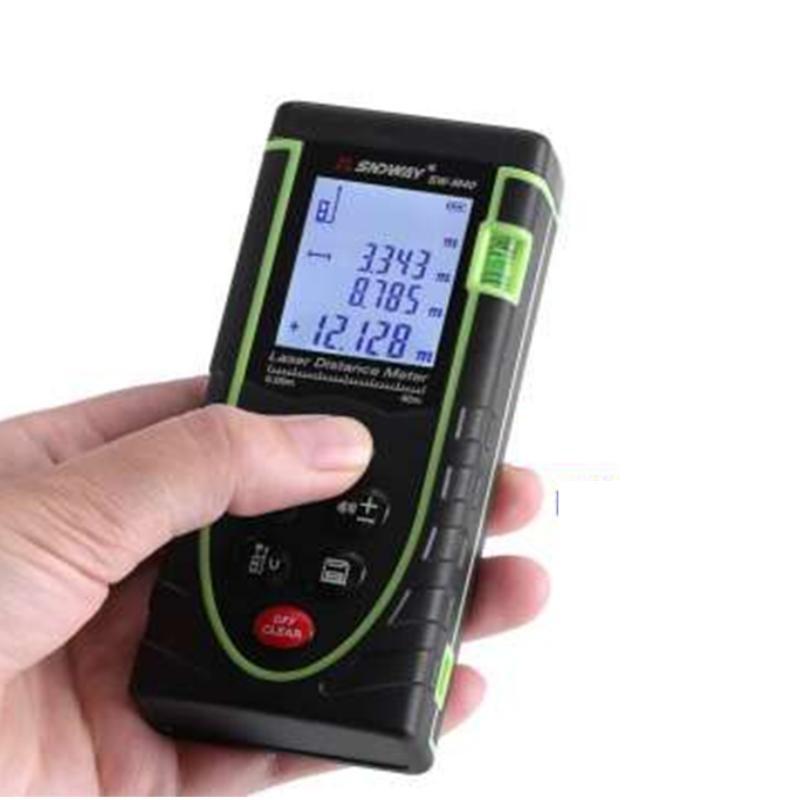 Thước đo khoảng cách bằng tia laser sndway phạm vi 40m hq 206629