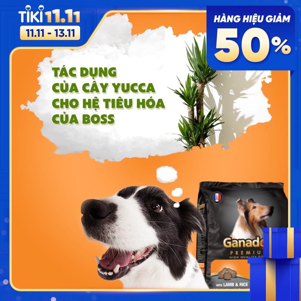 Thức ăn cho chó trưởng thành Ganador vị thịt cừu &amp; gạo Lamb &amp; Rice 1,5 kg