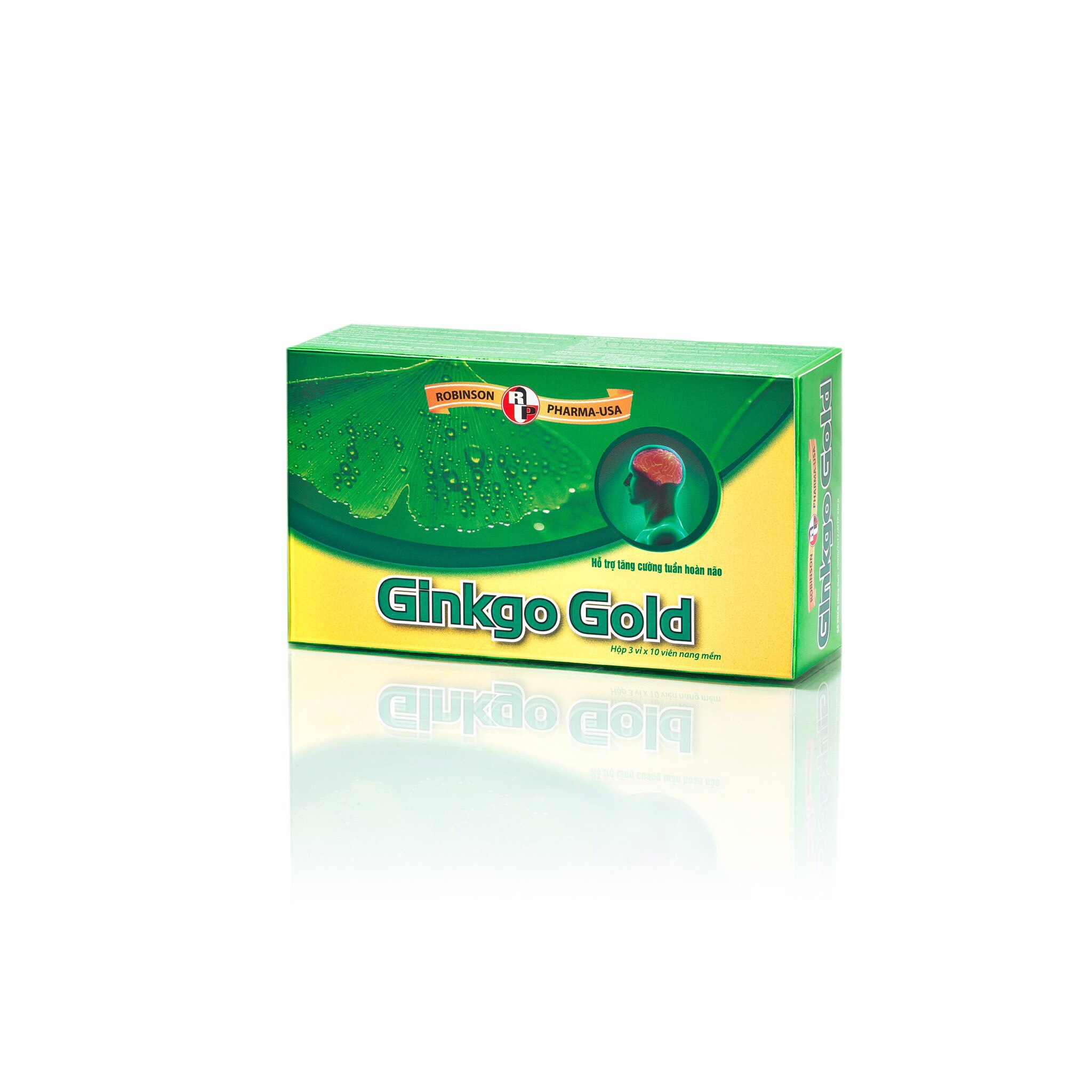 TPCN tăng cường tuần hoàn máu não, giảm nguy cơ lão hóa – GINKGO GOLD – Robinson Pharma USA