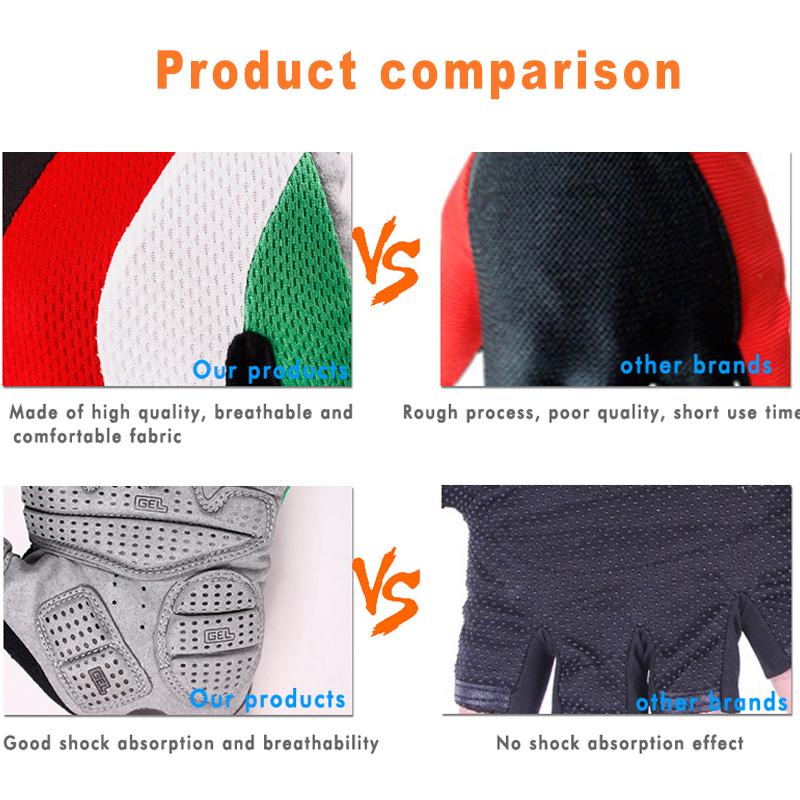Xe Đạp Găng Tay Xe Đạp Mtb Đi Xe Đạp Găng Tay Bicicleta Ngắn Guantes Ciclismo Lycra Spandex Nửa Thể Thao Nylon Cotton Linen Đi Nam