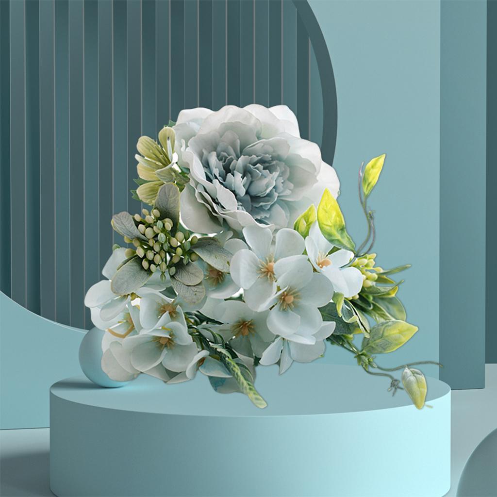 Artificial Rose Bouquet Silk Fake Flowers Leaf Party Home Decor