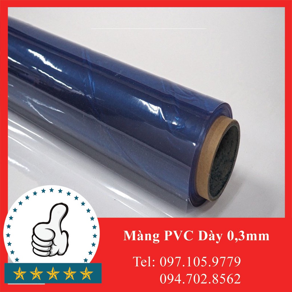 Màng PVC Dày 0,3mm | Màng PVC Dẻo | Màng Nhựa PVC Trong Suốt | Màng PVC Mỏng | Tấm Lót Chống Thấm Nước