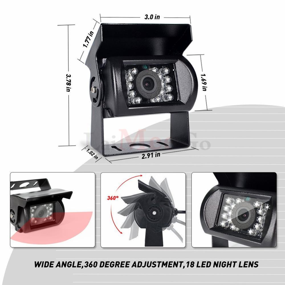 Dây Cáp Nối Dài Camera Sau Xe Hơi 12-24V Chống Nước Tầm Nhìn Ban Đêm RCA