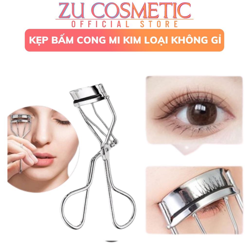 Kẹp mi, Kẹp bấm cong lông mi tự nhiên chống trượt tiện lợi chất liệu thép không gỉ Zuzu cosmetic