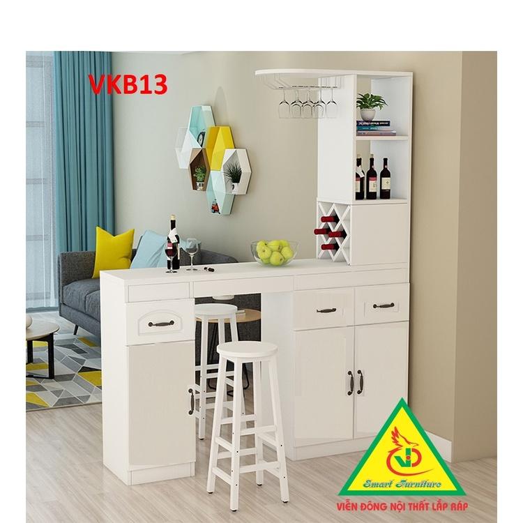 Quầy bar mini kết hợp tủ rượu VKB13 - Nội thất lắp ráp Viendong Adv