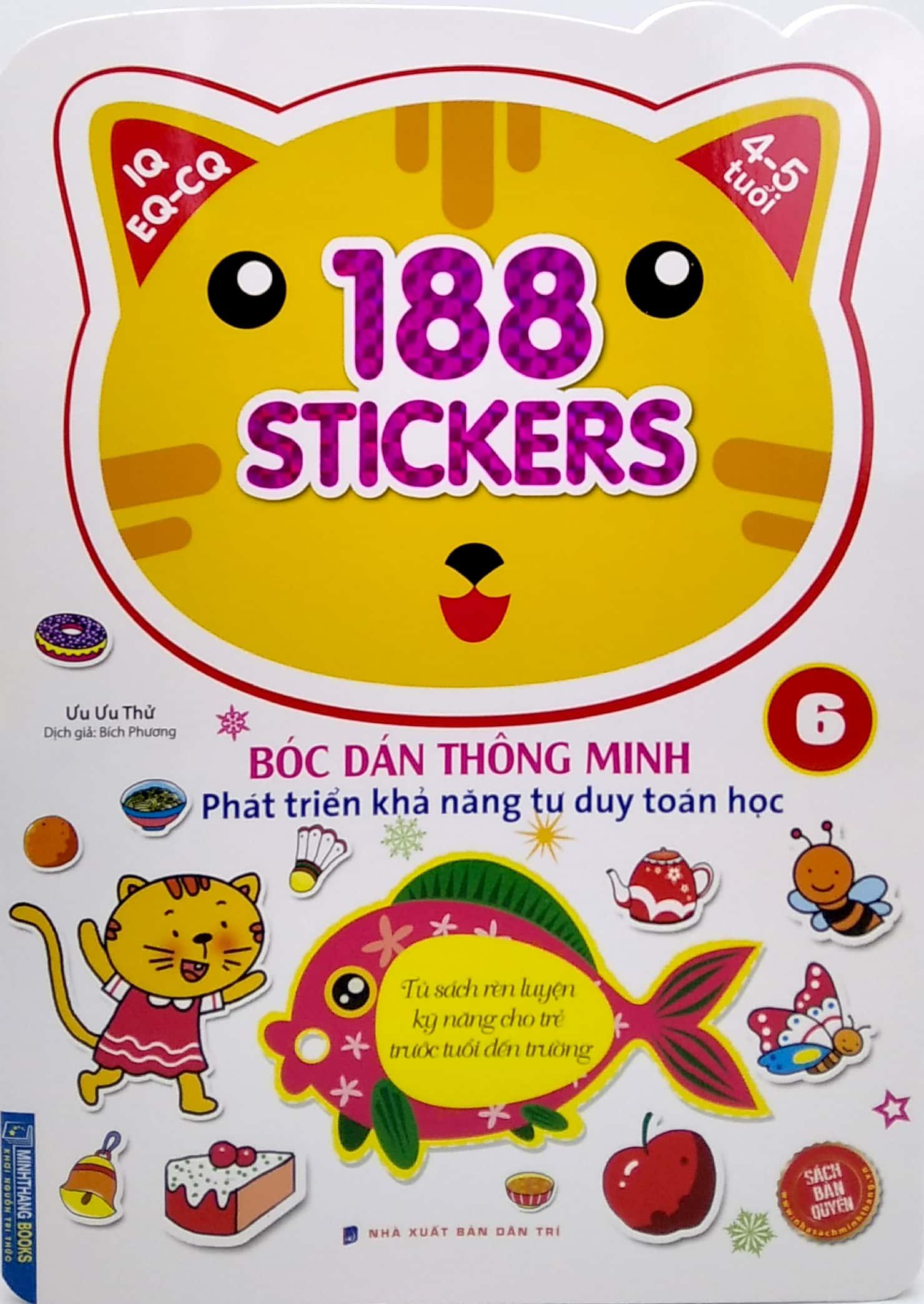 188 Stickers - Bóc Dán Thông Minh Phát Triển Khả Năng Tư Duy Toán Học - Tập 6