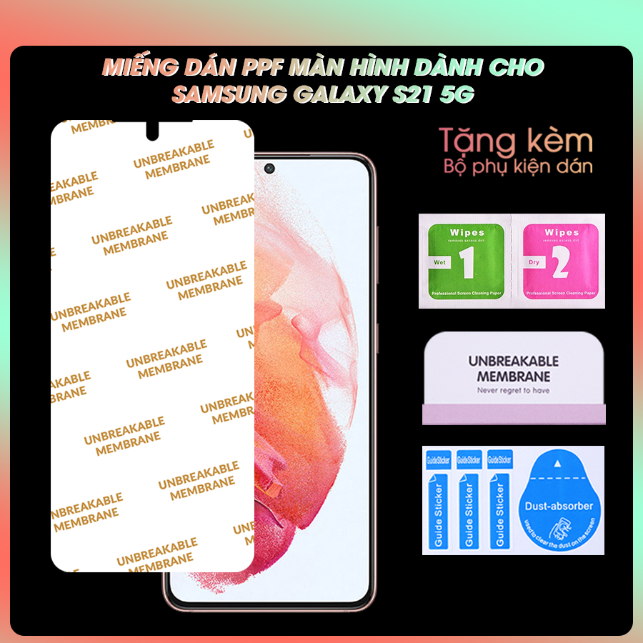 Miếng Dán Ppf Mặt Trước Màn Hình Dành Cho Samsung Galaxy S21 5G S21 Plus 5G S21 Ultra 5G - Hàng Chính Hãng - Samsung Galaxy S21 5G 6.2Inch