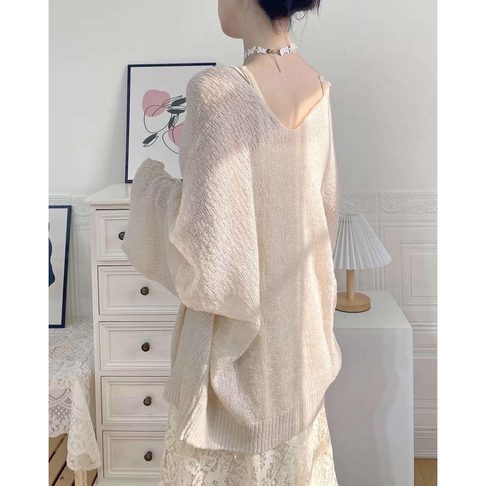 Áo cardigan len nữ áo khoác cardigan mỏng nữ tính phong cách hàn quốc Mophus MB003P