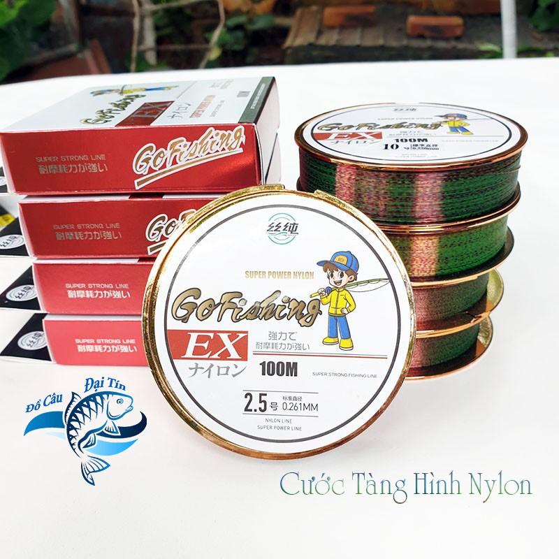 Cước câu cá tàng hình dây câu cá Nylon Gofishing tải cá tốt dùng làm dây trục câu cá