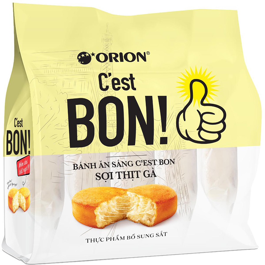 Bánh Orion C'est Bon Sợi Thịt Gà 5Gói  x 17g
