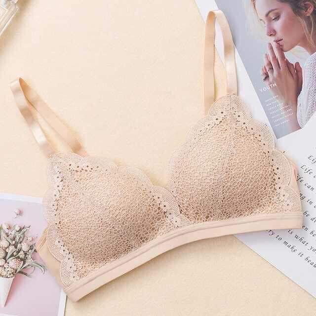 Áo lót nữ su ren baby không gọng nâng ngực mã 8288 - Video ảnh thật