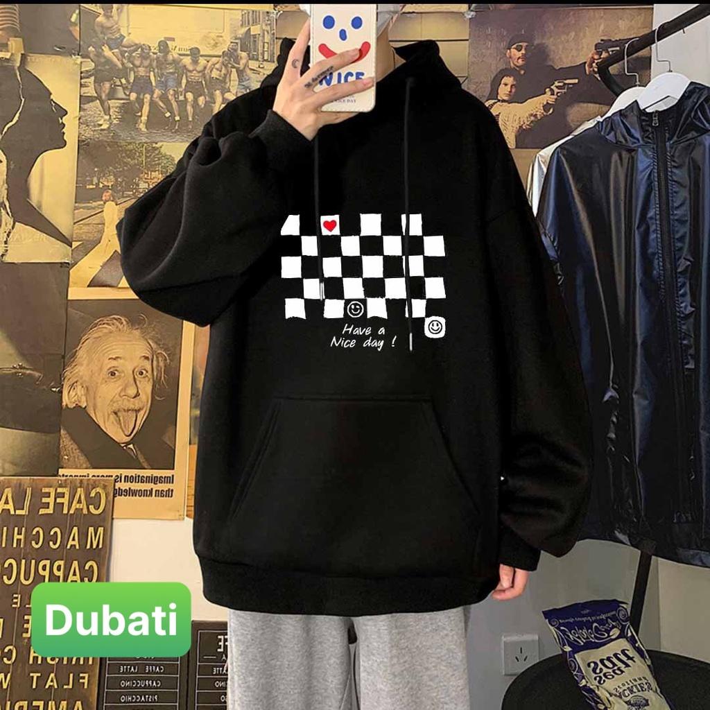 ÁO NỈ, ÁO KHOÁC HOODIE CARO NICE DAY SIÊU NGẦU NAM NỮ PHONG CÁCH HÀN QUỐC XỊN SÒ CHO MỌI CÔ GÁI - DUBATI FASHION