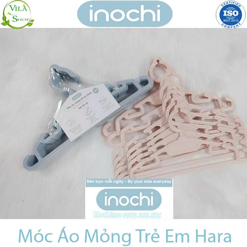 Móc Quần Áo Mỏng Trẻ Em Hara 185, Mắc Treo Quần Áo Nhựa Trẻ Em, Trẻ Sơ Sinh Cao Cấp Inochi Tiêu Chẩn Nhật