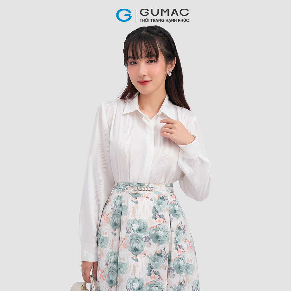 Chân váy họa tiết thời trang GUMAC VC11080