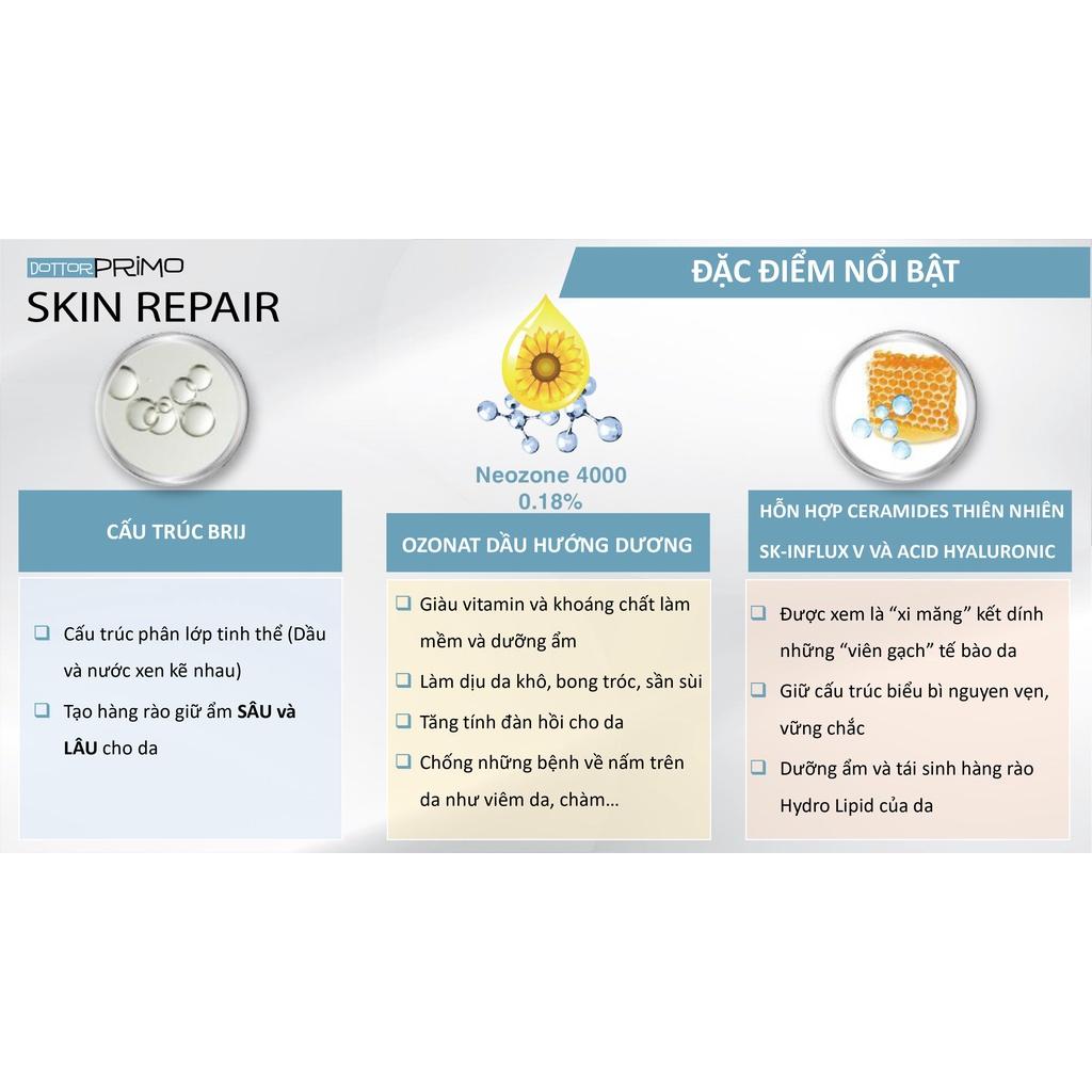 Kem Viêm Da Cơ Địa DottorPrimo Skin Repair Giúp Làm Dịu, Giảm Kích Ứng, Cấp Ẩm Và Phục Hồi Tổn Thương Da (Tuýp 20-50ml)