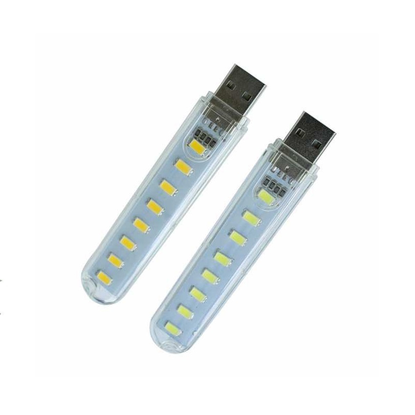 Đèn led USB 8 bóng siêu sáng cắm cổng USB - HN