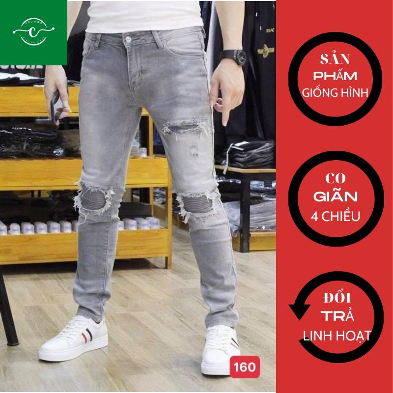 Quần Jean Nam Cao Cấp Màu Xanh Không Phai Màu Quần Bò VOZODO 188