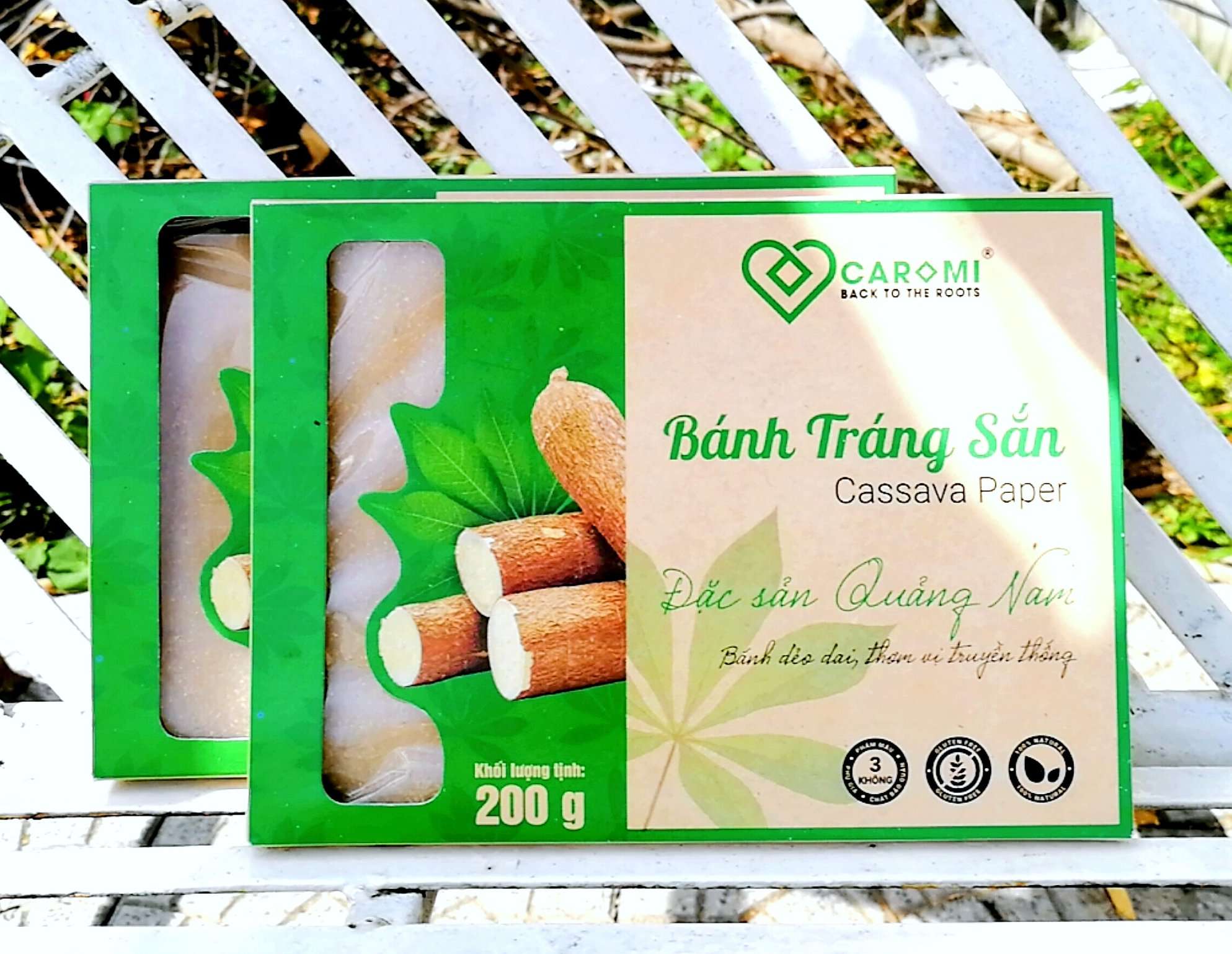 [HOT - 30% OFF] 2 hộp Bánh Tráng Sắn -Đặc Sản xứ Quảng, thương hiệu Caromi