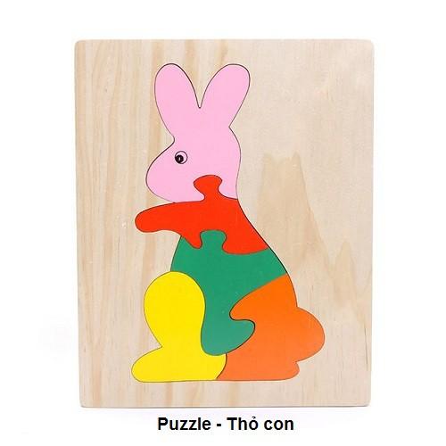 Bộ tranh ghép 13 loài động vật | Puzzle Animal 20x25cm - Phần 1